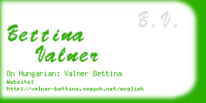 bettina valner business card